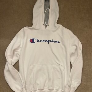 Champion Classic White Pullover Hoodie